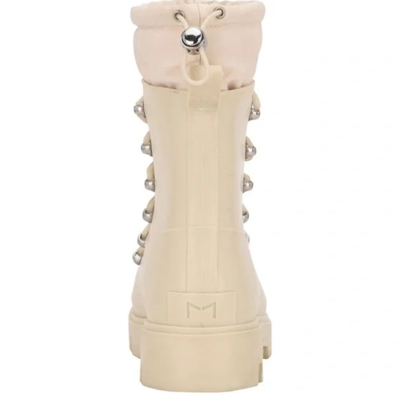 1 day sale! Marc Fisher Ltd Marzipan Freely Waterproof Lace-Up Furry Boots - Picture 2 of 7